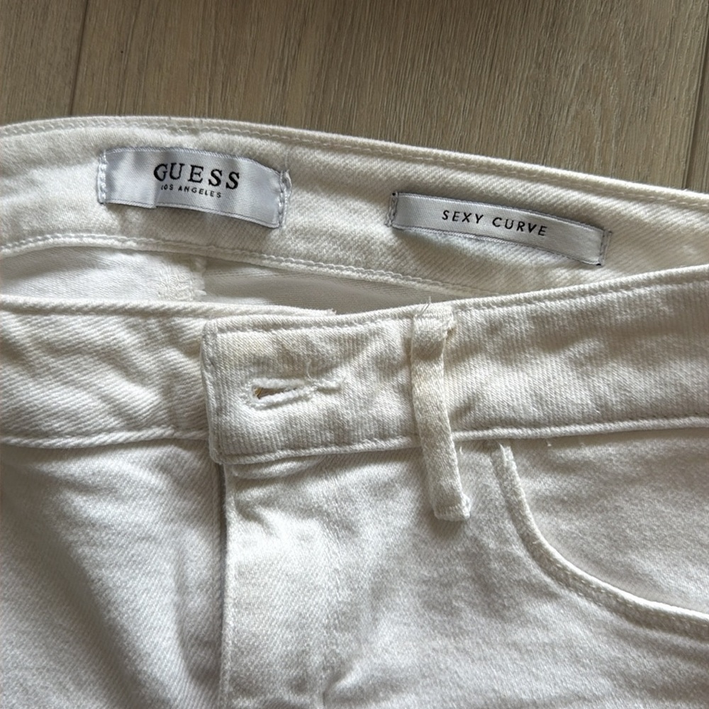 Guess Los Angeles Sexy Curve White Denim Jeans - Picture 3 of 8